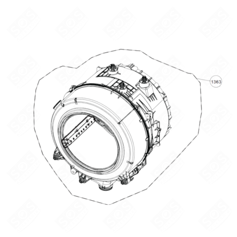 WASHING BLOCK WASHING MACHINES - 2415603300, 2415603301