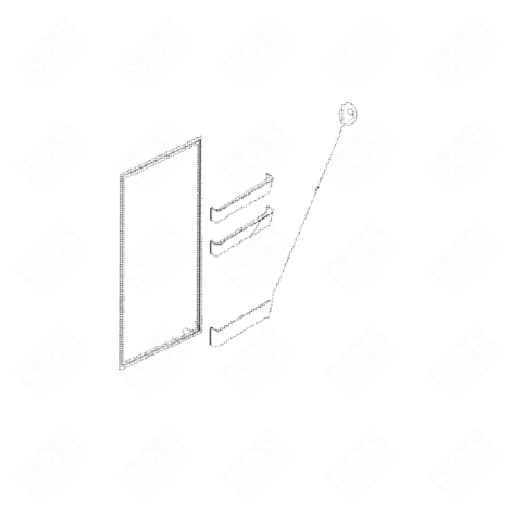 BOTTLE RACK REFRIGERATOR, FREEZER - 15507