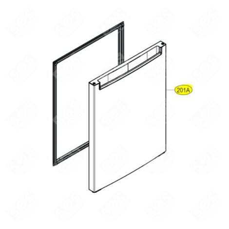DOOR (FREEZER PART) REFRIGERATOR, FREEZER - ADD76449517