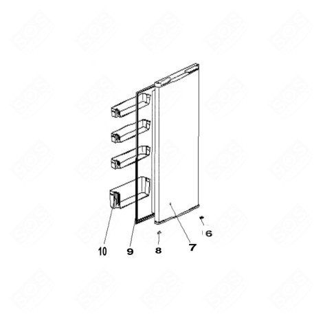 BROSSE ESCALIER (PETIT SUCEUR )  REFRIGERATOR, FREEZER - 53040957, 3020400082