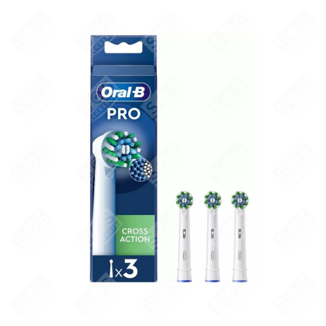 ORIGINAL CROSS ACTION PRO BRUSH HEADS X3 ELECTRIC TOOTHBRUSH  - 8006540895795
