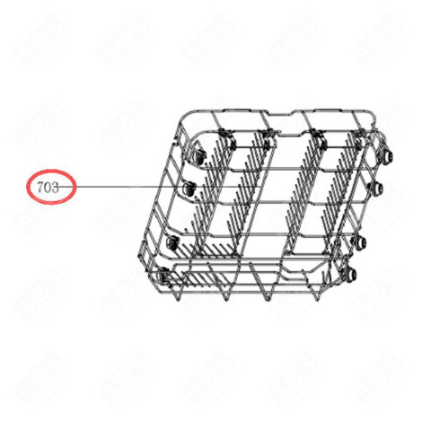 BOTTOM RACK DISHWASHER - 445J47