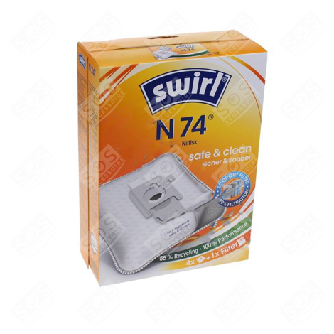 BAGS N74 /4 ECOPOR 16.6 X 23.1 CM VACUUM CLEANER  - 6782914