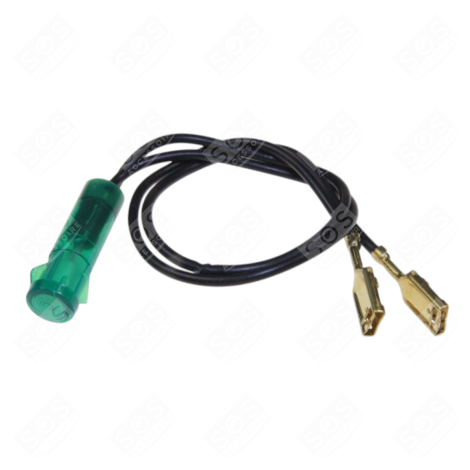 ORIGINAL GREEN INDICATOR LIGHT Ø 8MM REFRIGERATOR, FREEZER - 1.01.0023.04