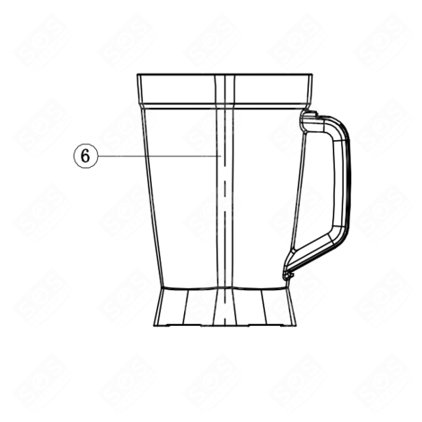 BOL BLENDER SANS POIGNÉE FOOD PROCESSOR - 9178011038