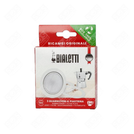 GASKET + 3-CUP FILTER KIT COFFEE MAKER, ESPRESSO - F0800003