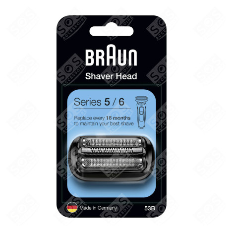 ORIGINAL BLACK CASSETTE 53B FOR RAZOR ELECTRIC SHAVER - 4210201263067