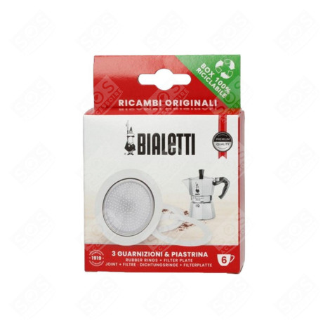 KIT JOINTS +FILTRE BIALETTI 6T COFFEE MAKER, ESPRESSO - F0800004