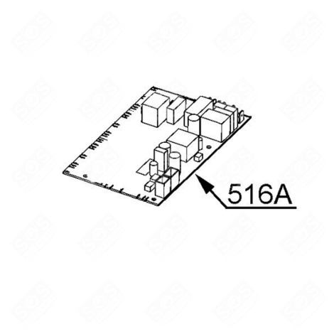 ELECTRONIC BOARD (REFERENCE 516A) GAS / ELECTRIC OVENS - 140028861247