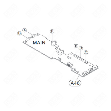 MAIN BOARD (REFERENCE A46) HOME CINEMA, DVD, BLU-RAY PLAYER - EBT65176323