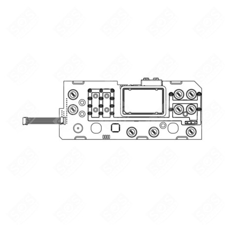 ORIGINAL DRYER DISPLAY MODULE TUMBLE DRYER - 8076952814