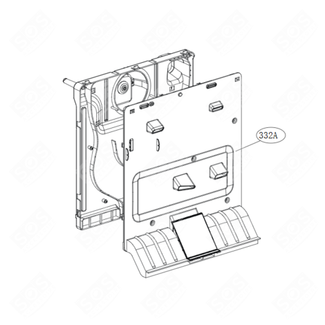 FAN GRILLE (REF. 332A) REFRIGERATOR, FREEZER - 3531JQ2001B