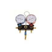 Original 4-way manifold with 2 gauges