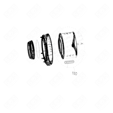 TAMBOUR (REPÈRE 160) WASHING MACHINES - 22003219