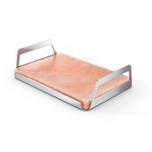 Salt stone with stainless steel frame