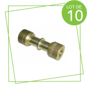 Set of 10 original straight fittings
