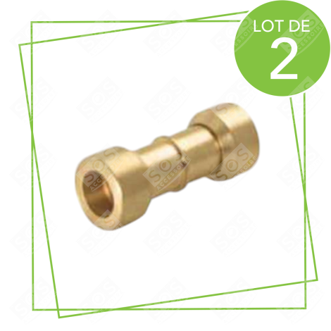 ORIGINAL SET OF 2 STRAIGHT CONNECTORS REFRIGERATOR, FREEZER - L13000584-B2