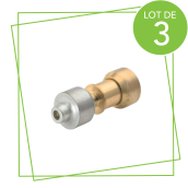 Set of 3 original straight connectors