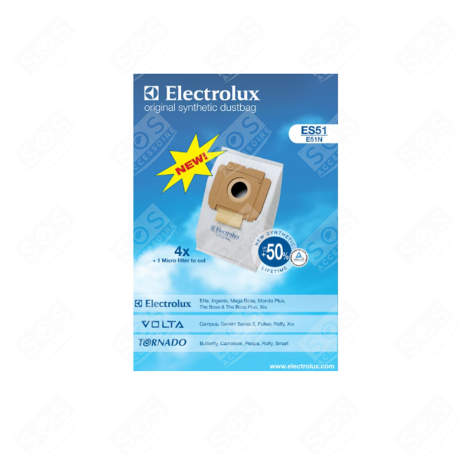 BOX OF 4 DUST BAGS + 1 FILTER VACUUM CLEANER  - 9002565449