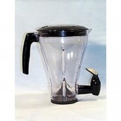 Complete black acrylic blender jar