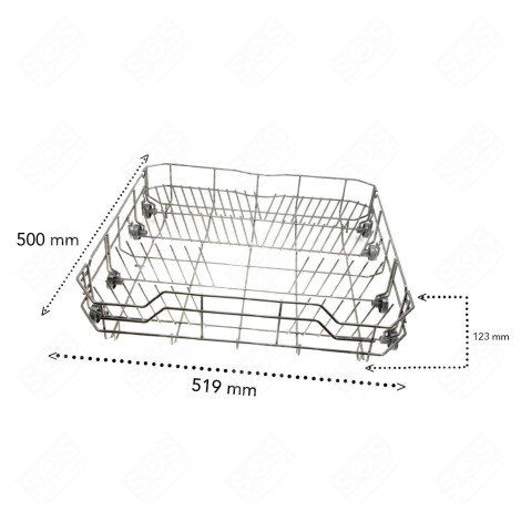 GREY BOTTOM RACK DISHWASHER - 34420449, 672000800210