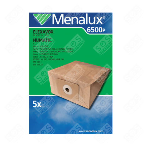 VACUUM CLEANER BAGS 6500P VACUUM CLEANER  - 900196650