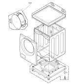 Complete door (reference A150)