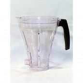 Bare blender jug with white handle (without lid)