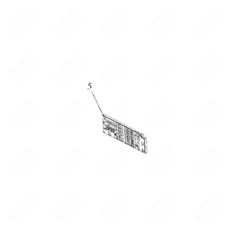 ELECTRONIC BOARD, DISPLAY MODULE TUMBLE DRYER - 22315987