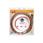 Gas hose TBE150 (stainless steel flexible, PVC sleeve 1.5m)