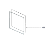 Original internal glass shorter side