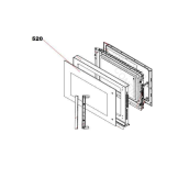 Outer glass (marker 520)