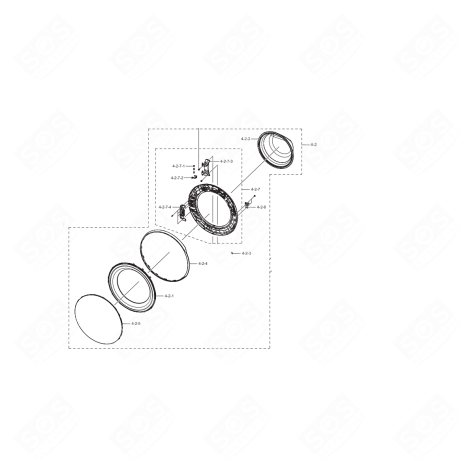 HUBLOT COMPLET WASHING MACHINES - DC97-22269B