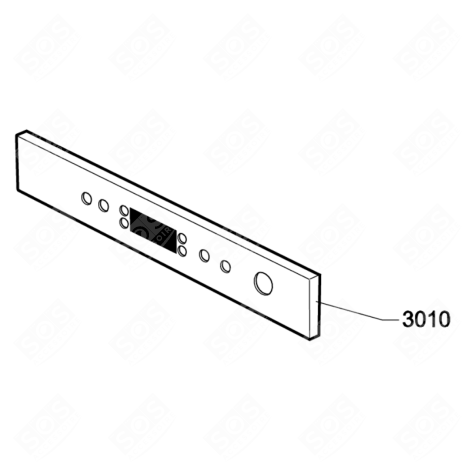 CONTROL PANEL (REFERENCE 3010) MICROWAVE OVENS - 481010517211, 481010582829