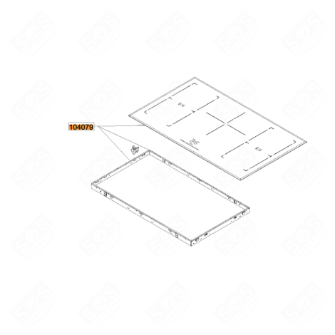 CERAMIC GLASS COOKTOP (REFERENCE 104079) ELECTRIC / GAS HOBS - 695616935