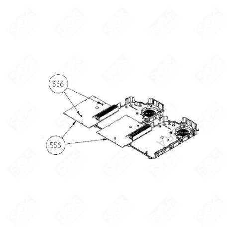 ORIGINAL POWER BOARD 3H FR25 23 (REFERENCE 556) GAS / ELECTRIC OVENS - 32039510