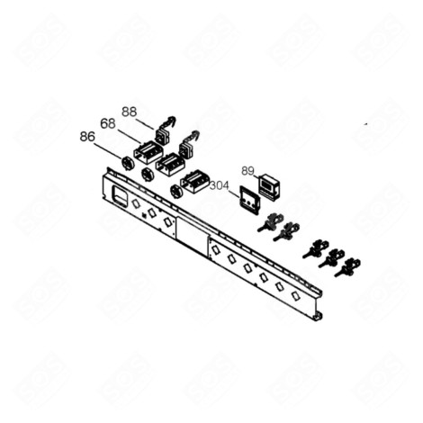 ORIGINAL TIMER WITH KNOB (REFERENCE 89) GAS / ELECTRIC OVENS - 10003162