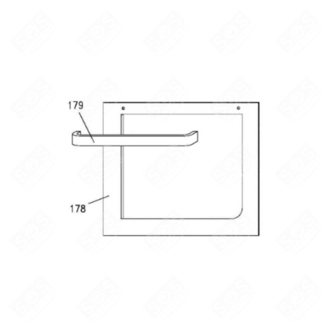 OUTER GLASS (MARK 178) GAS / ELECTRIC OVENS - 42820078
