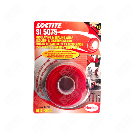 RUBAN ADHÉSIF ISOLATION ET ÉTANCHÉITÉ SI 5075 ROUGE  2,5 X 4,27 M ACCESSORIES AND MAINTENANCE  - 1684617
