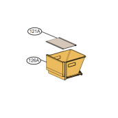 Vegetable drawer cover (reference 121A)