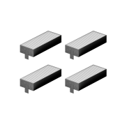 Acoustic filters of the extraction system 195 x 75 x 35 mm