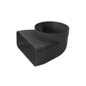 Flat round duct adapter 150 mm 90°