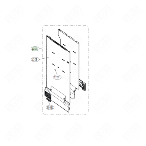 CONTROL BOX (REFERENCE 120A) REFRIGERATOR, FREEZER - ABQ76880301