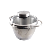 Stainless steel bowl with lid