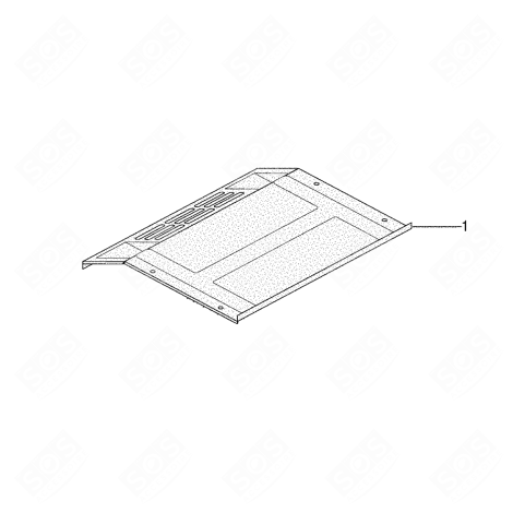 REAR EXHAUST DUCT (REFERENCE 001) GAS / ELECTRIC OVENS - C00143453, 482000061871