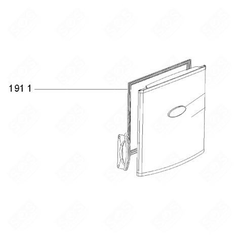 MAGNETIC DOOR SEAL (FREEZER PART) REFERENCE 1911 REFRIGERATOR, FREEZER - 481246668896, C00330959