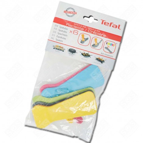 SET OF 6 SPATULAS RACLETTE, GRILL, WOK - XA900203