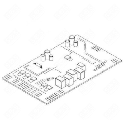 ELECTRONIC CARD, POWER MODULE GAS / ELECTRIC OVENS - 70051853