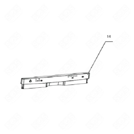 CONTROL PANEL (REFERENCE 14) DISHWASHER - 34421107, 12176000005309