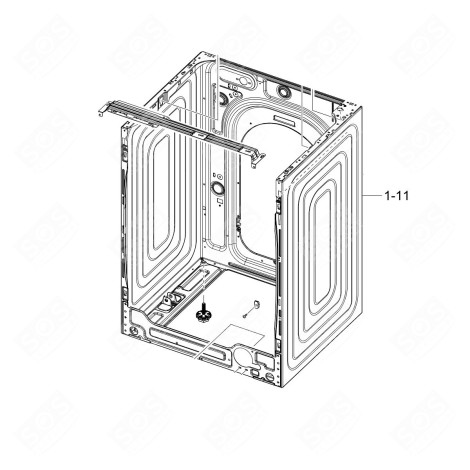 COMPLETE FRAME (REFERENCE 1-11) WASHING MACHINES - DC97-23350F